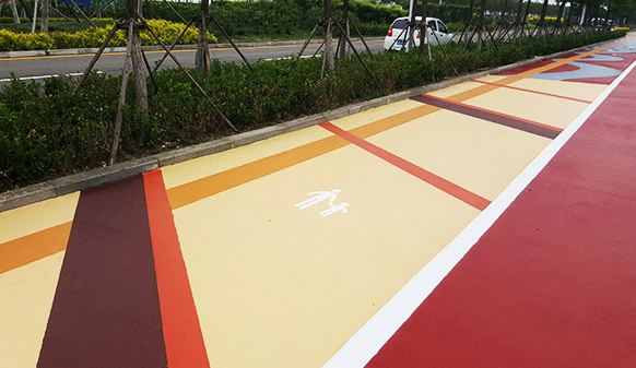 中新天津生態(tài)城彩色慢行道項(xiàng)目，共建可持續(xù)發(fā)展生態(tài)城市